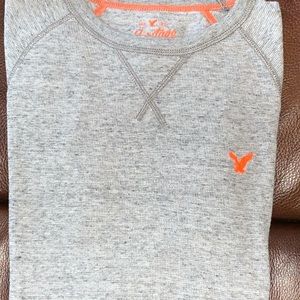 American Eagle Men’s long sleeve shirt-grey Med